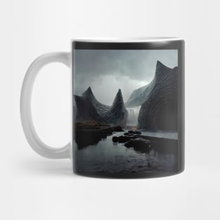 Death Stranding Buildings on a Planet Mug